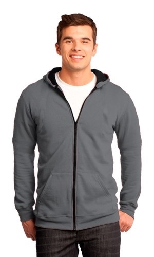 District Unisex Concert Fleece Full Zip Hoodie-Fast Shipping